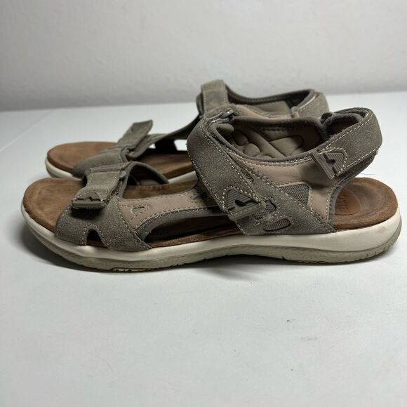 Hōtter Skylar Womens Light Beige Round Toe Casual Flat Sandals Size 9 M - Picture 5 of 12